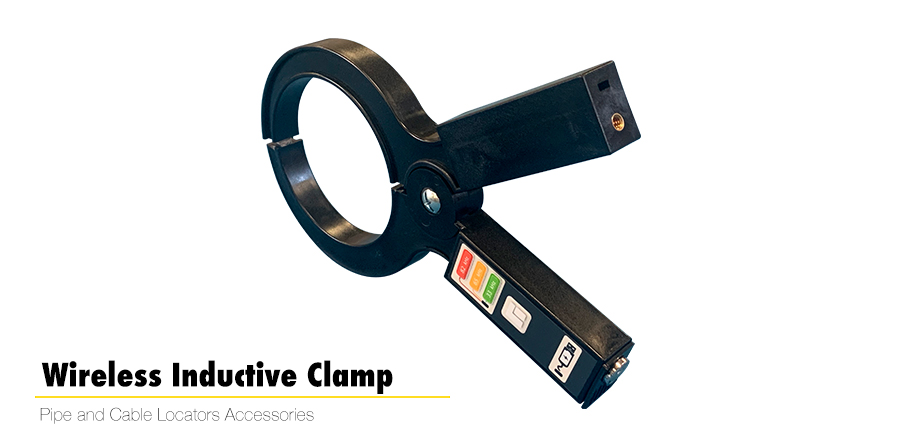 Wireless Inductive Clamp (WIC) Pipe and Cable Locators Accessories Side View, Made in the USA - SubSurface Instruments Product