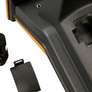 PL-G Pipe and Cable Locator Receiver Closeup of Battery Compartment, Made in the USA - SubSurface Instruments Product
