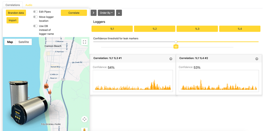 Enigma Sensors data screen